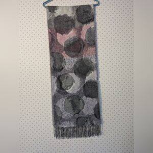 Cashmink Faux Cashmere Multicolor Scarf Fringe So Soft Circle Trending Evening